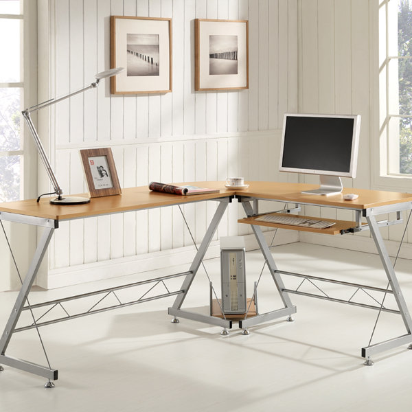 Home & Haus Prima Corner Computer Desk & Reviews Wayfair.co.uk